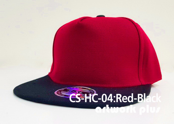 CAP SIMPLE- CS-HC-04, Red-Black, หมวกฮิปฮอป, หมวกสแนปแบค, หมวกฮิปฮอป พร้อมส่ง, หมวกฮิปฮอป ราคาถูก, หมวก hiphop, หมวกฮิปฮอป สีแดงแต่งดำ